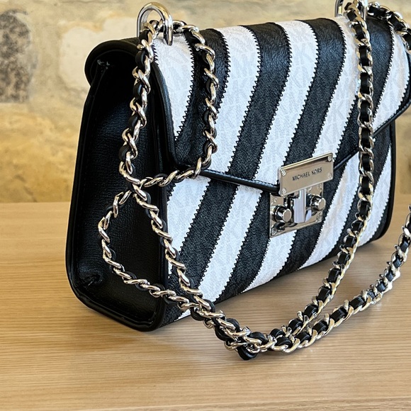 Michael Kors Bags Michael Kors Zebra Stripe Signature Medium Flap